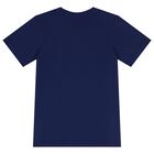 Boys Navy Blue Logo T-Shirt, 3, hi-res