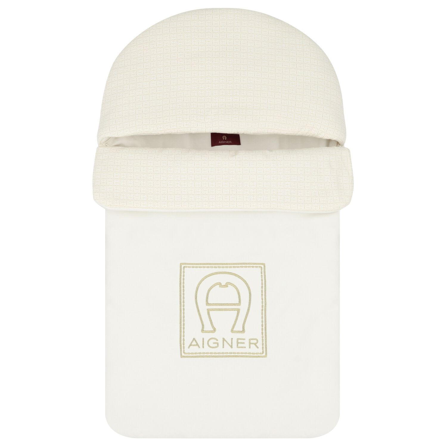 Beige & Ivory Logo Baby Nest, 1, hi-res