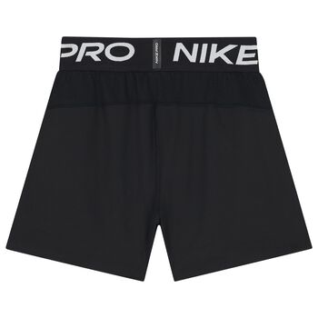 Boys Black Logo Dri-Fit Shorts