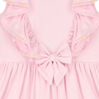 Girls Pink Ruffle Dress, 2, hi-res