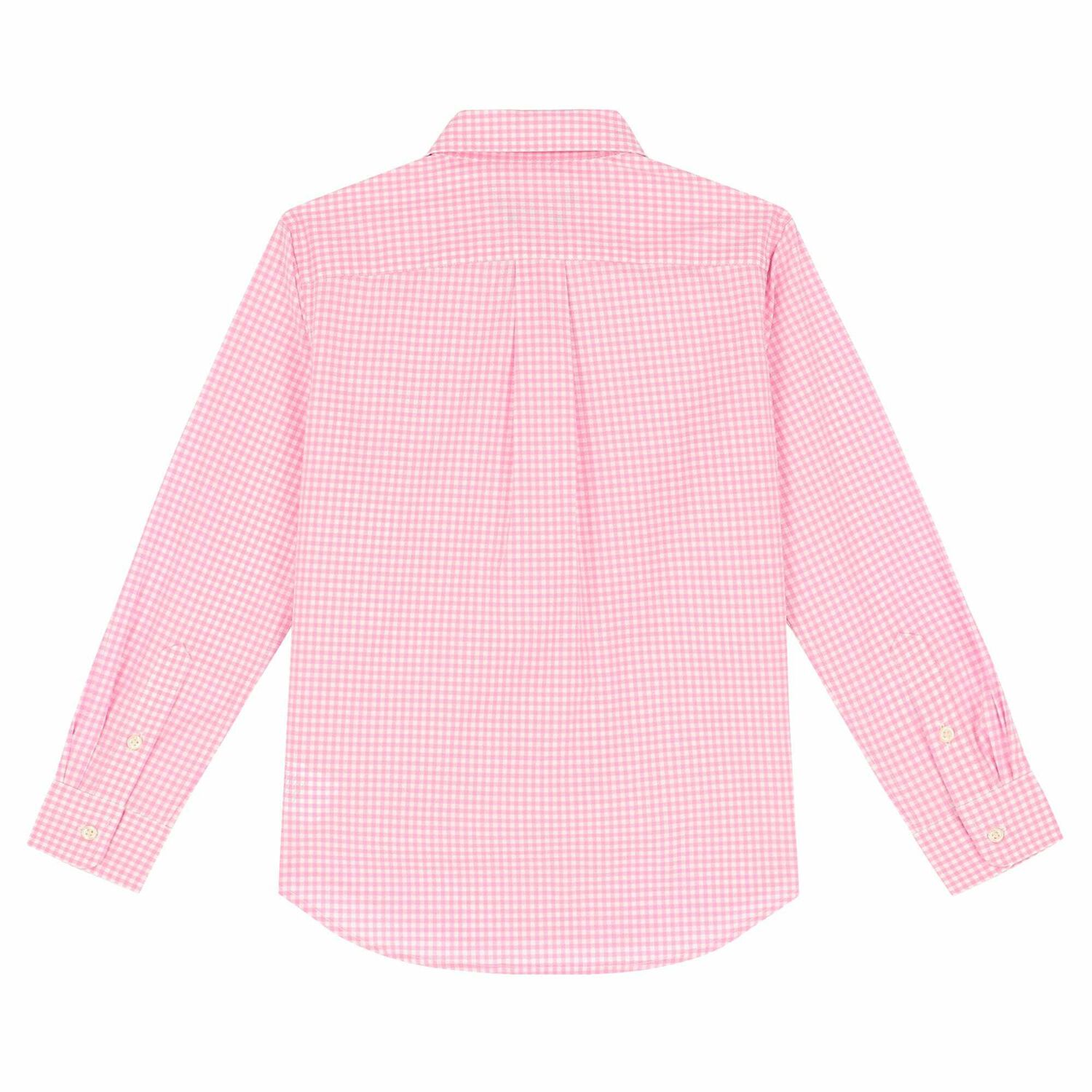 Boys Pink & White Logo Shirt, 2, hi-res