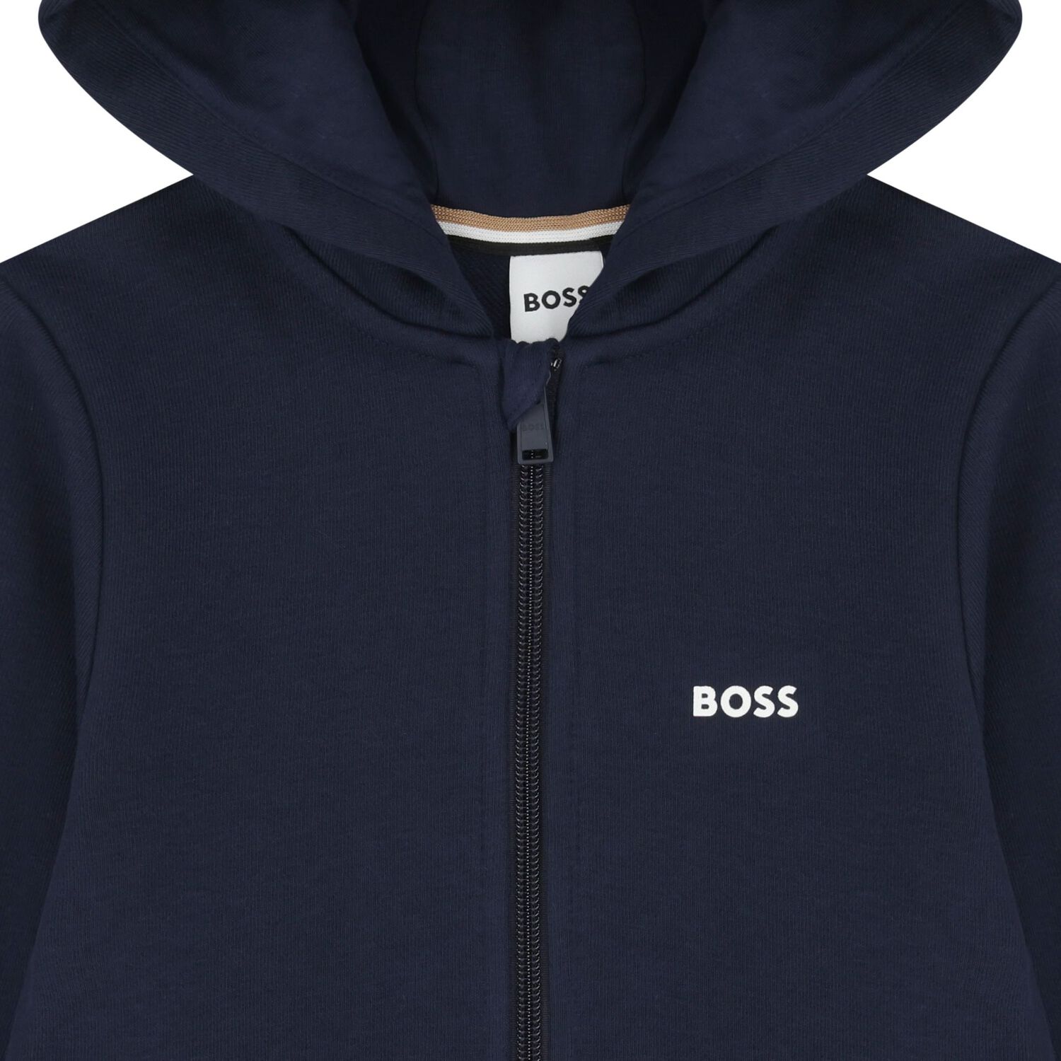 Boys Navy Blue Logo Tracksuit, 2, hi-res