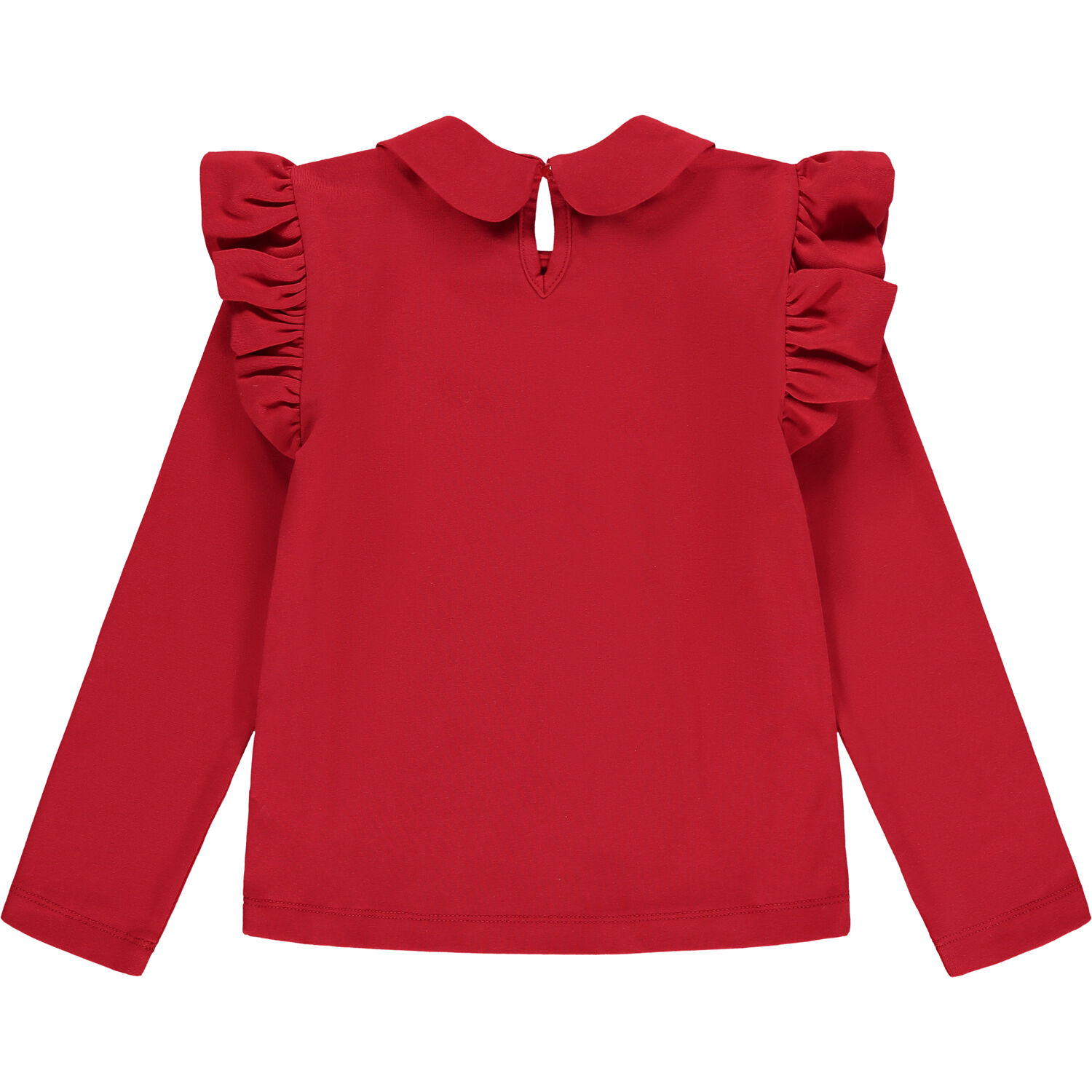 طقم تنورة بنات بطبعة التاج باللون الاحمر والعاجى, 1, hi-res image number null