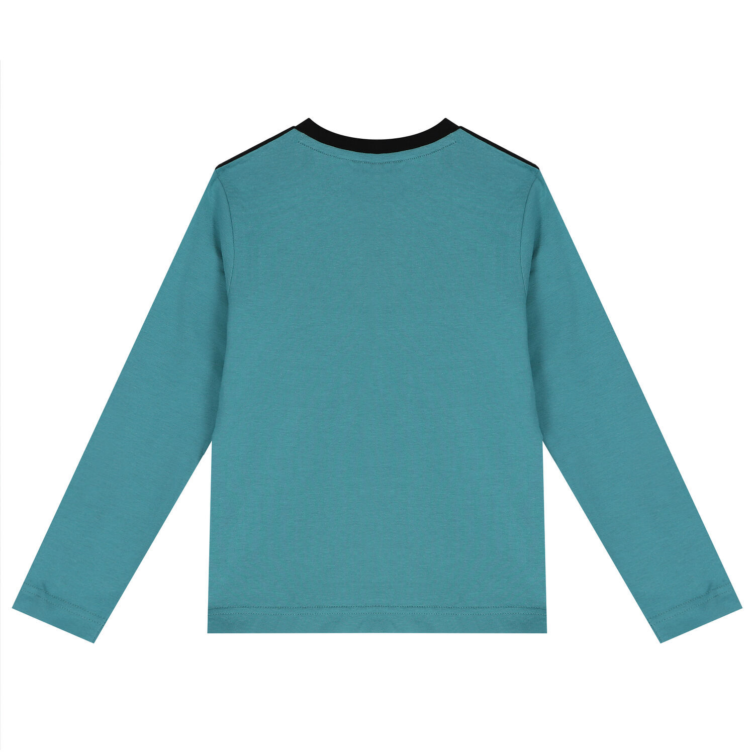Boys Blue & Black Logo Long Sleeve Top, 1, hi-res image number null