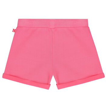 Girls Pink Glitter Shorts