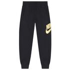 Boys Black & Gold Logo Joggers, 1, hi-res