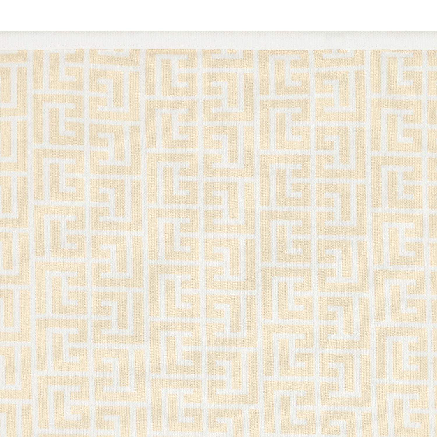 بطانية أطفال بشعار باللونين الأبيض و الأصفر, 1, hi-res