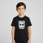 Boys Black Logo T-Shirt, 3, hi-res