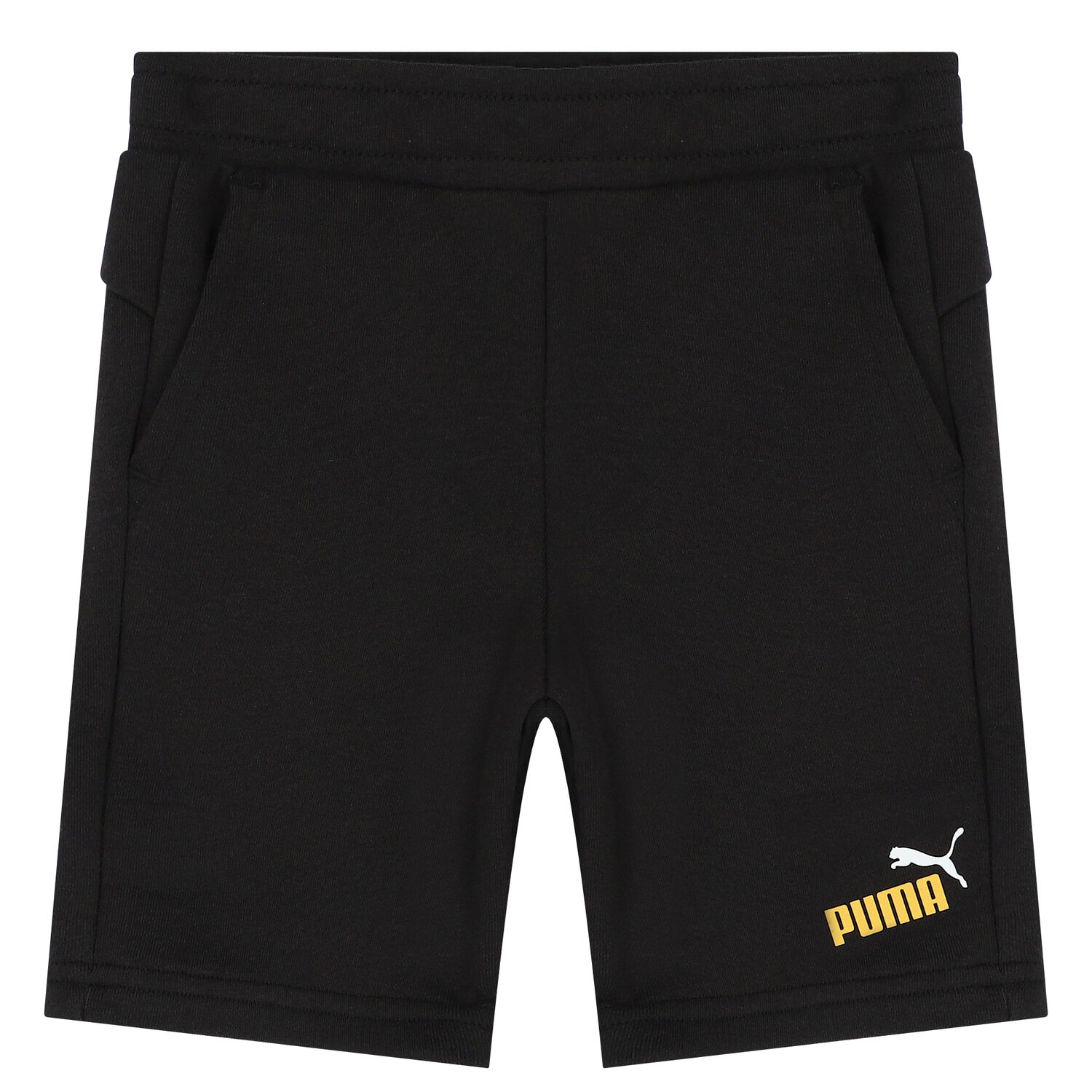 Boys Black Logo Shorts, 2, hi-res