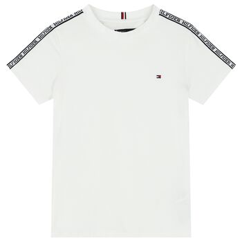 Boys White Logo T-Shirt