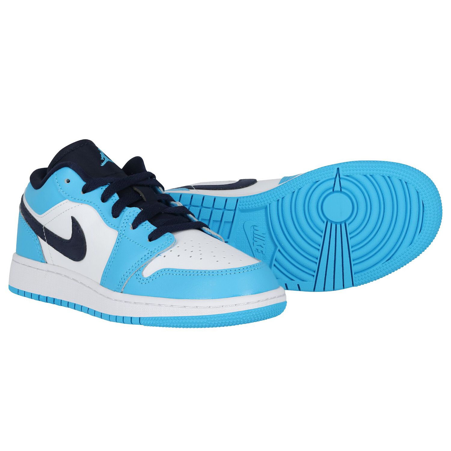 Blue & White Air Jordan 1 Low Trainers, 11, hi-res