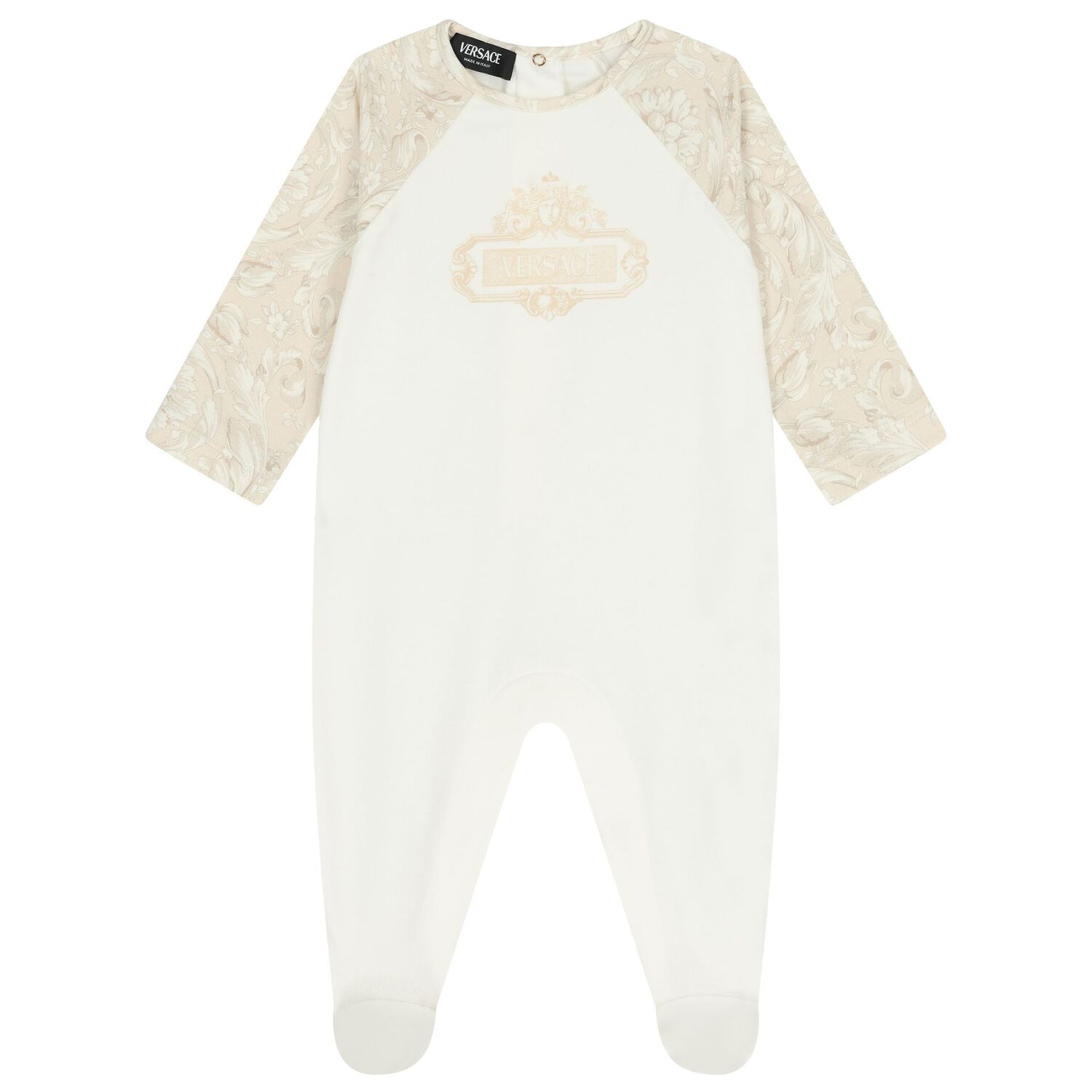 Ivory & Beige Whisper Barocco Babygrow Gift Set , 1, hi-res