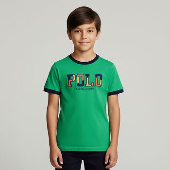 Boys Green Logo T-Shirt