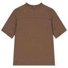 Boys Brown Logo T-Shirt, 2, hi-res