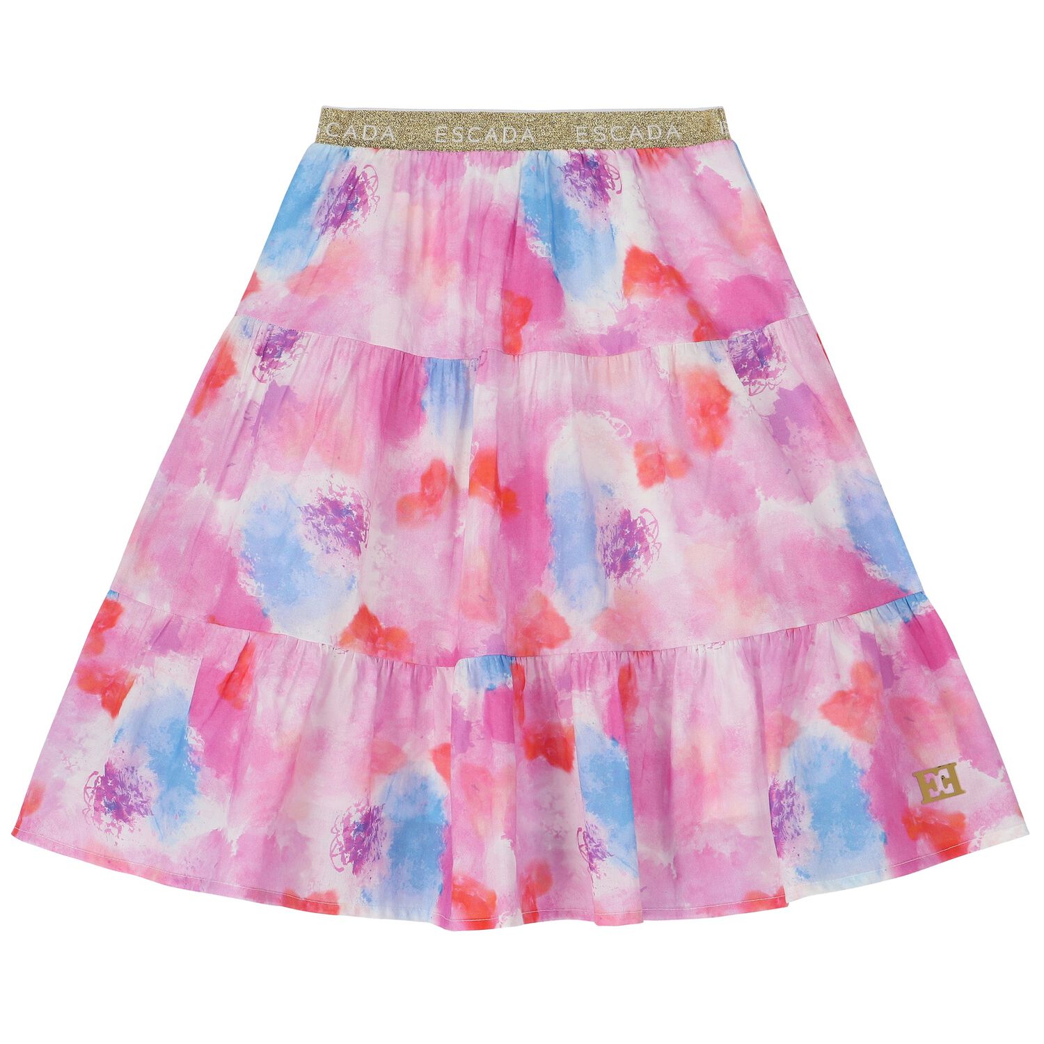 Girls Pink Logo Skirt, 1, hi-res