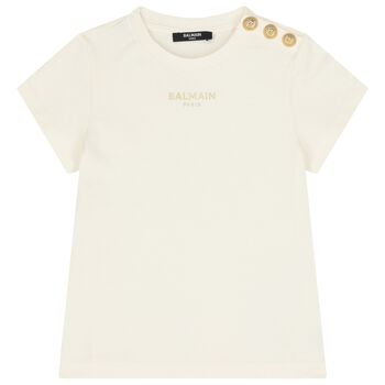 تيشيرت بشعار اللون العاجي