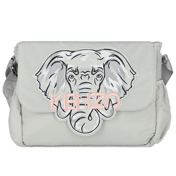 Grey Elephant Logo Baby Changing Bag