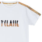 Boys White Logo T-Shirt, 1, hi-res