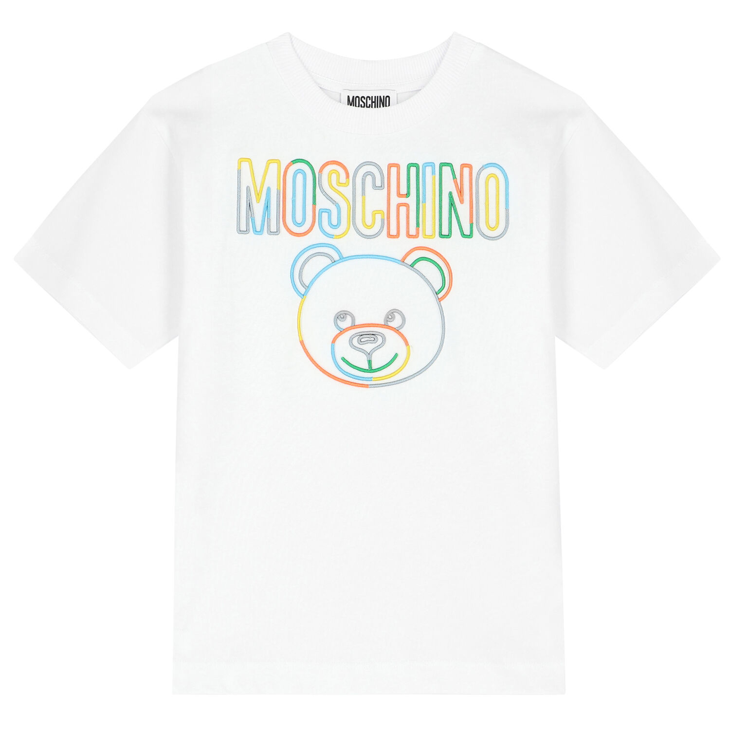 تيشيرت بالشعار باللون الأبيض , 2, hi-res