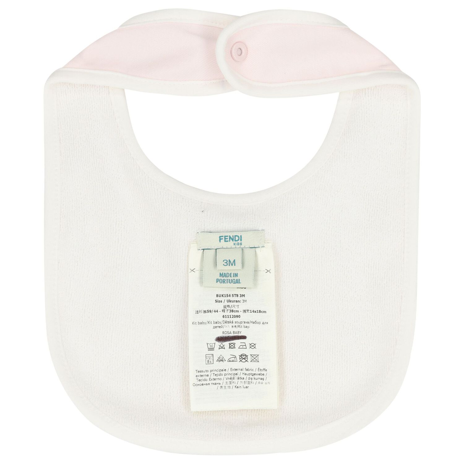 Baby Girls Pink & Ivory Logo Babygrow Gift Set , 1, hi-res