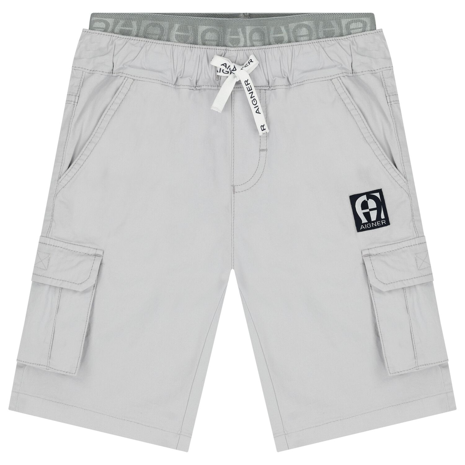 Boys Grey Logo Shorts, 1, hi-res image number null