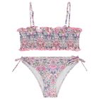 Girls Purple & Pink Floral Bikini, 1, hi-res