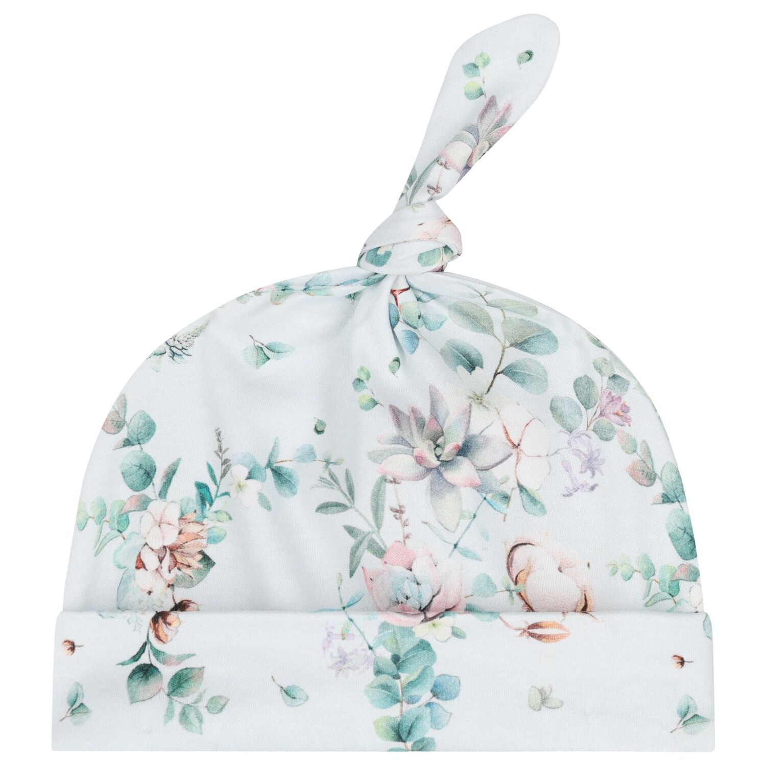 Baby Girls Mint Floral Babygrow Set, 1, hi-res