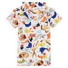 فستان بنات برسومات لوني تونز باللون الابيض , 1, hi-res