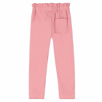 Girls Pink Cotton Trousers