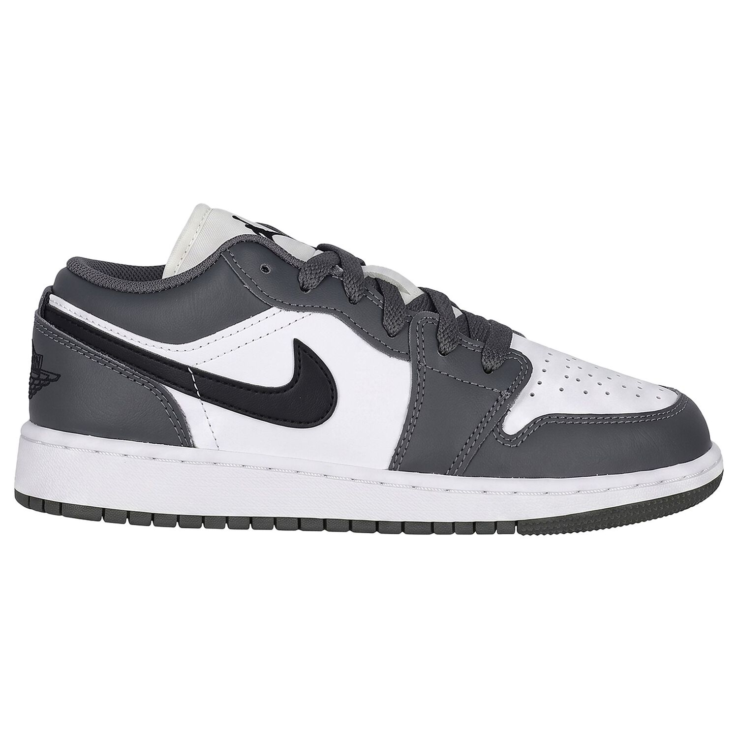 Grey & White Air Jordan 1 Low Trainers, 12, hi-res