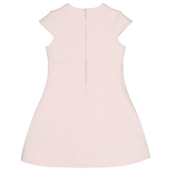 Girls Pink Crepe Dress