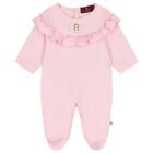 Baby Girls Pink & Gold Logo Babygrow Gift Set, 2, hi-res