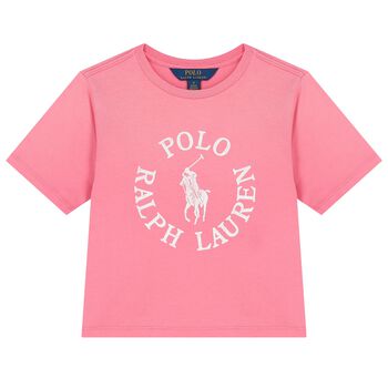Girls Pink Logo T-Shirt