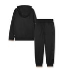 Boys Black Logo Tracksuit, 1, hi-res