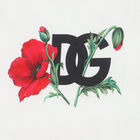 Baby Girls White & Red Poppy Blanket, 1, hi-res