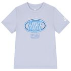 Boys Blue Logo Shorts Set, 1, hi-res