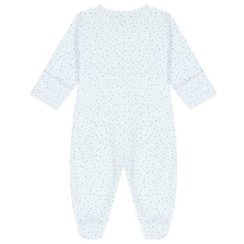 White & Blue Stars Babygrow