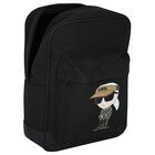Boys Black Ikonik Backpack, 1, hi-res