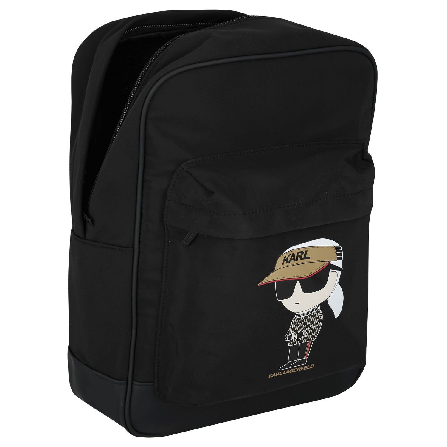 Boys Black Ikonik Backpack, 1, hi-res