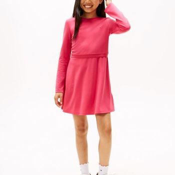 Girls Pink Logo Dress