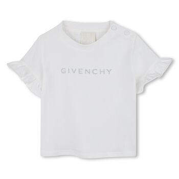 Younger Girls White Logo T-Shirt