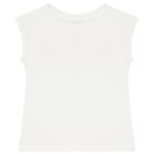 Girls Ivory Floral T-Shirt, 1, hi-res