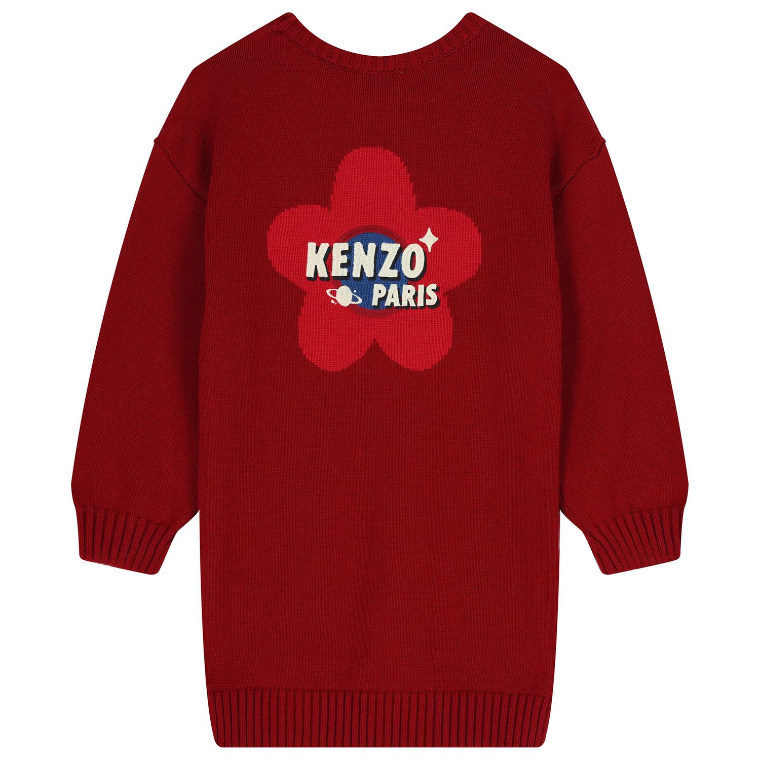 فستان جمبر بشعار أحمر للبنات, 1, hi-res