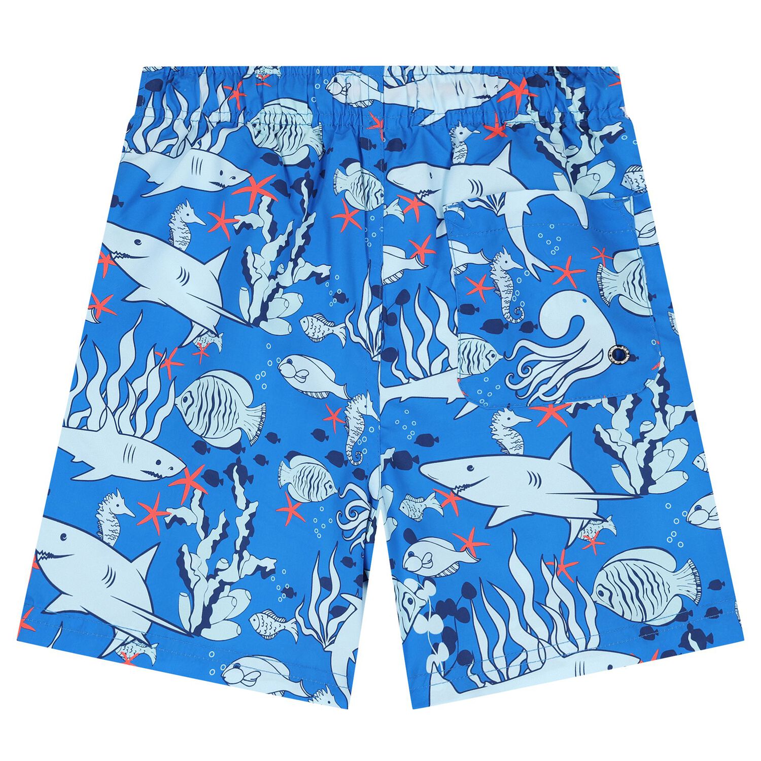 Boys Blue Swim Shorts, 1, hi-res image number null