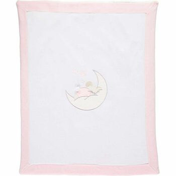 Baby Girls Pink & White Blanket