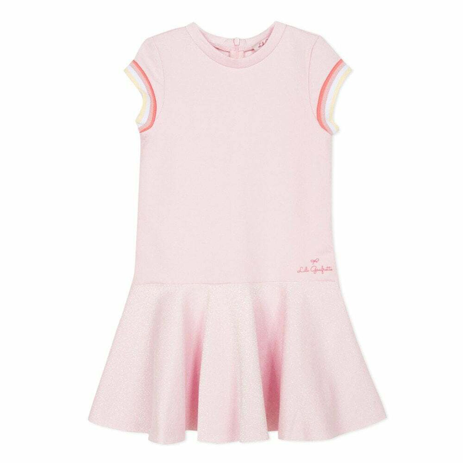 فستان باللون الوردي للبنات, 1, hi-res