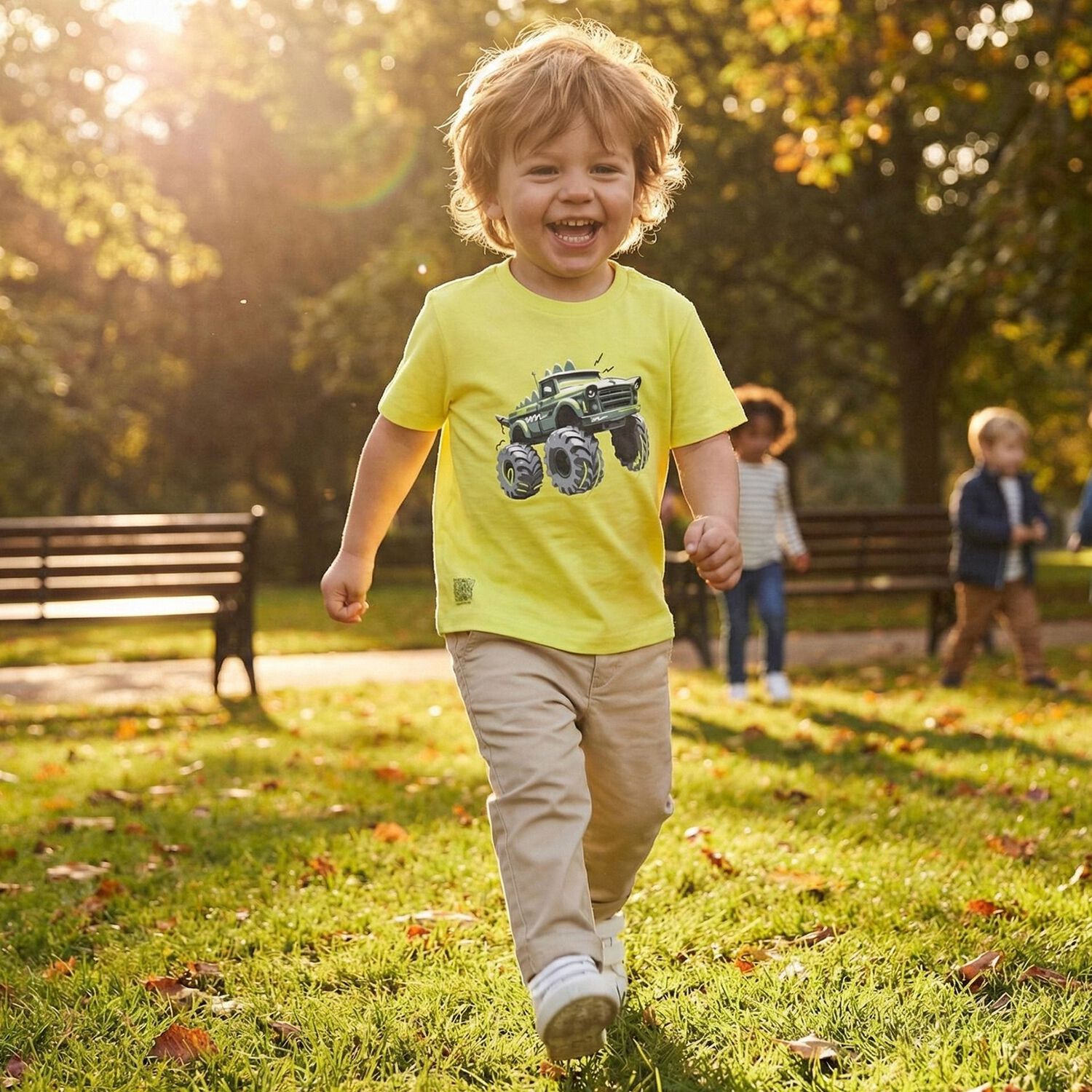 بنطلون تشينو للأولاد باللون البيج , 1, hi-res