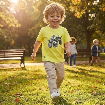 بنطلون تشينو للأولاد باللون البيج 