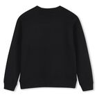 Boys Black Logo Sweatshirt, 1, hi-res