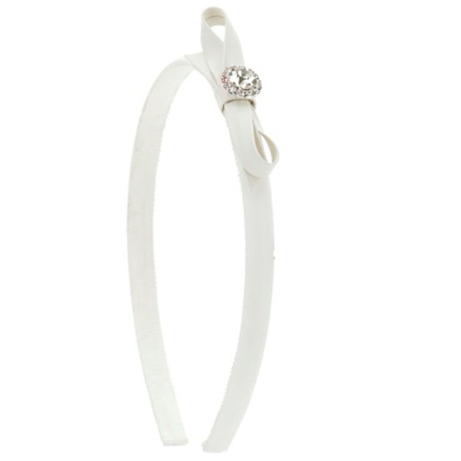 طوق شعر مزين بفيونكة للبنات باللون الأبيض, 4, hi-res